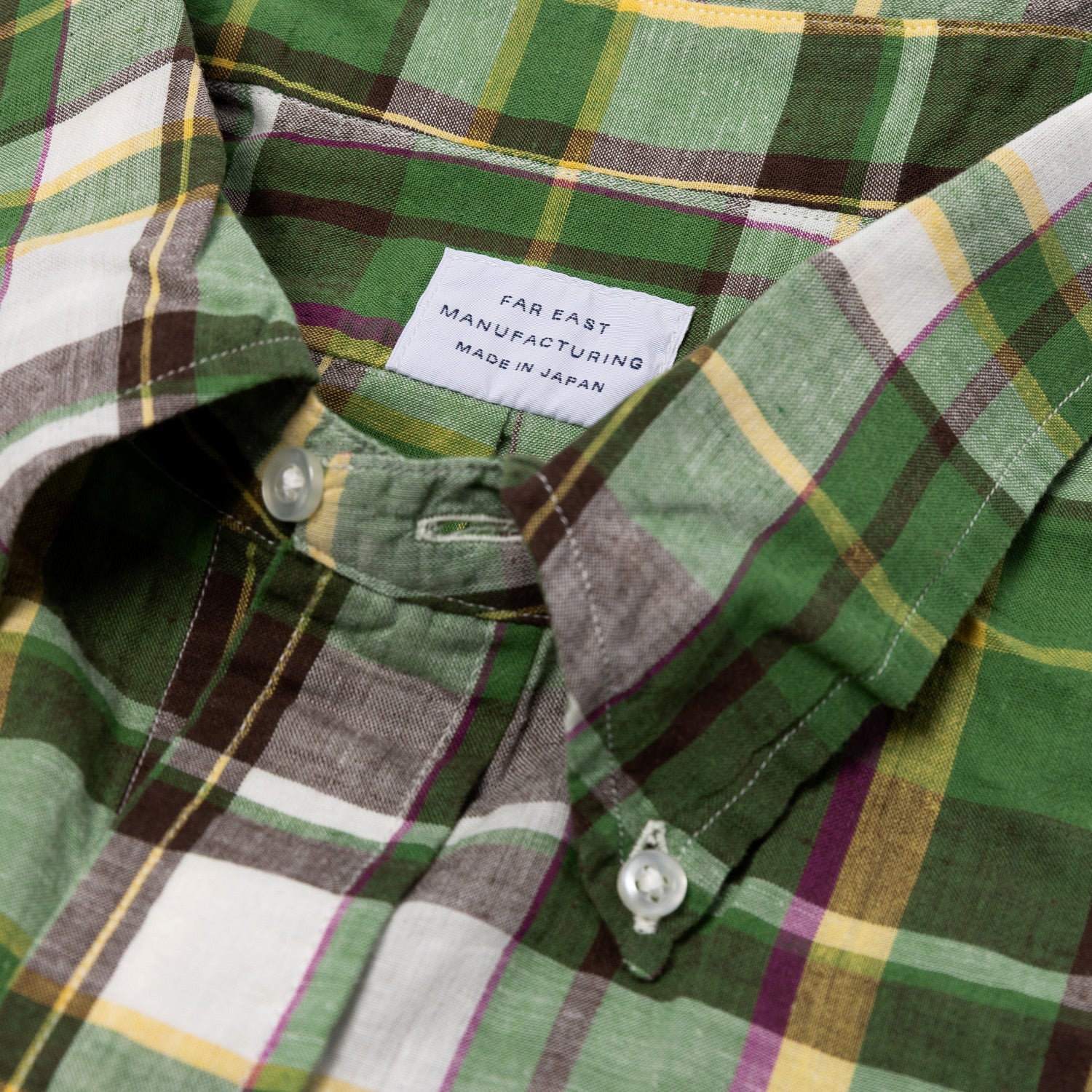 Button-Down Shirt "Japanese Madras" made from pure Cotton
